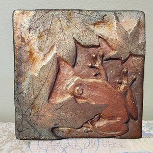 Vintage Frog Raku Tile by Dave and Boni Deal